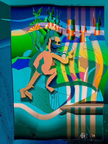 d-16 CONFLUENCE OF STYLES di Aleks Rosenberg, Digitale in vendita su Singulart