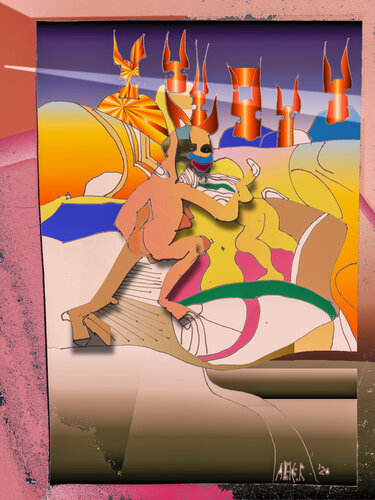 D-16 A BIT OF THIS AND A DASH OF THAT - CONFLUENCE OF STYLES di Aleks Rosenberg, Digitale in vendita su Singulart
