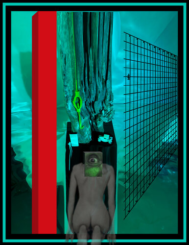 A66 - RED COLUMN de Aleks Rosenberg, Digital a la venta en Singulart