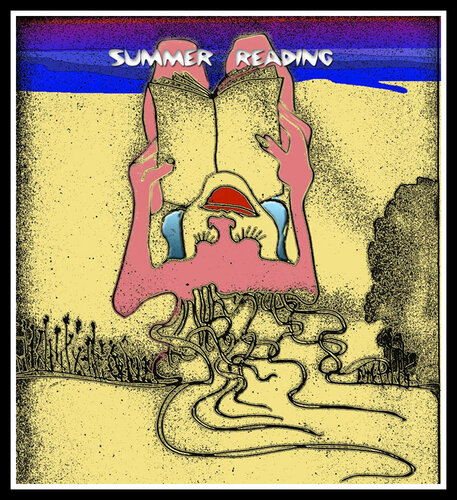 P1 - SUMMER READING van Aleks Rosenberg, Digitaal te koop op Singulart