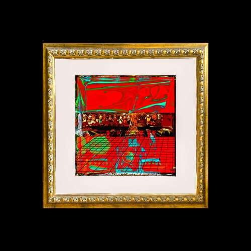 e2 - 8/10  photorama in gold frame on black Aleks Rosenberg