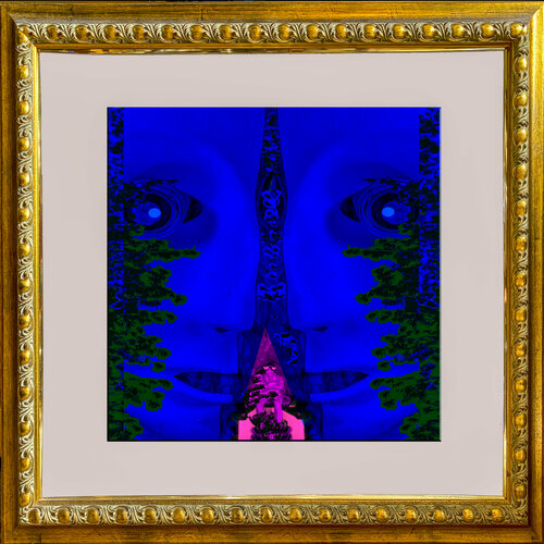 f7 C 1- 7/10   photorama in gold frame on black Aleks Rosenberg