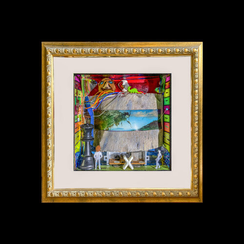 f8 - 6/10  EVOLUTION X FACTOR - photorama in gold frame on black Aleks Rosenberg