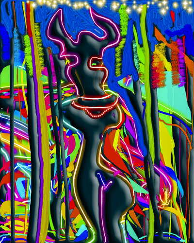 HOLIDAY SPIRT - Masquerade von Aleks Rosenberg, Digital kaufen auf Singulart