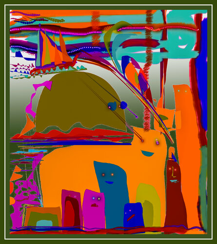 37 CHILD'S PLAY - The Mouse Above The Cat  IMG_0928 di Aleks Rosenberg, Digitale in vendita su Singulart