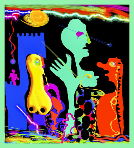 94  WHO'S LAUGHING NOW van Aleks Rosenberg, Digitaal te koop op Singulart