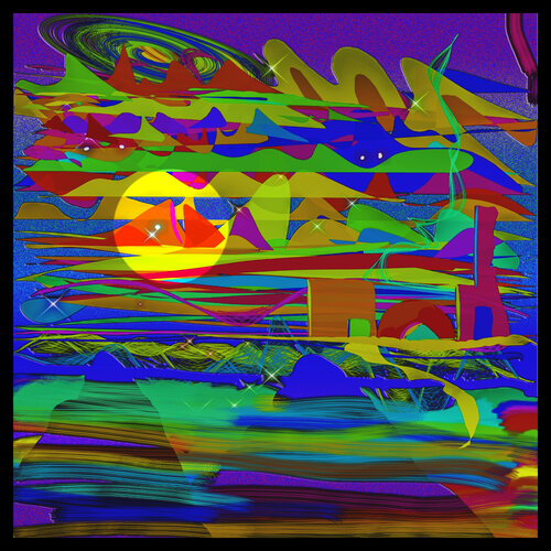 90 -3  The Blue Swimmer de Aleks Rosenberg, Digital a la venta en Singulart