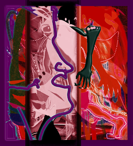 133 - CHILD'S PLAY - FALLING IN RED di Aleks Rosenberg, Digitale in vendita su Singulart