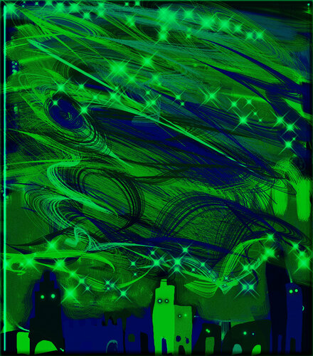 136 - NIGHT VISION GOGLES van Aleks Rosenberg, Digitaal te koop op Singulart