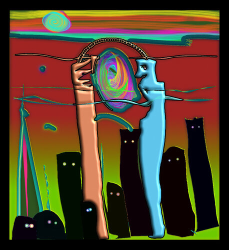 144- I DON'T FEEL COMFORTABLE DOING THAT. DO YOU? di Aleks Rosenberg, Digitale in vendita su Singulart