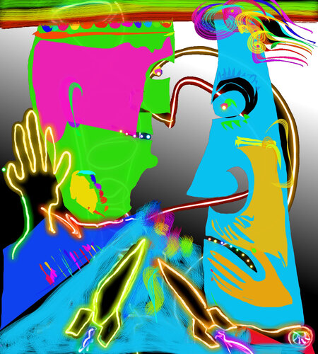 173 - THERE IS NOTHING FRIVOLOUS ABOUT MY WAR de Aleks Rosenberg, Digital a la venta en Singulart