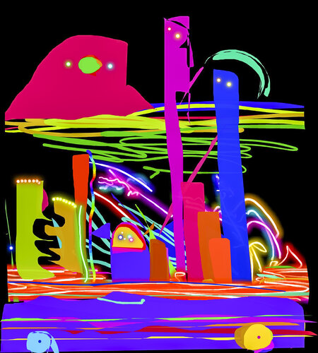 34A CONEY ISLAND - FLOAT ON PARADE van Aleks Rosenberg, Digitaal te koop op Singulart