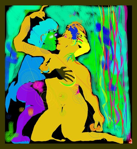 233 - Mozart's musical interlude by Aleks Rosenberg, Digital for Sale on Singulart