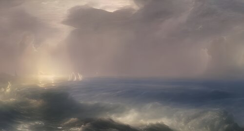 SAILING ON  AN ANGRY SEA Aleks Rosenberg