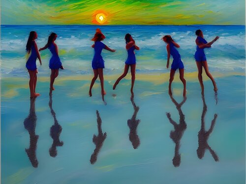 IMMIGRANT GIRLS  - AFTER THE GAME von Aleks Rosenberg, Digital kaufen auf Singulart