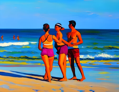 THE IMMIGRANTS ARE COMING ASHORE Aleks Rosenberg