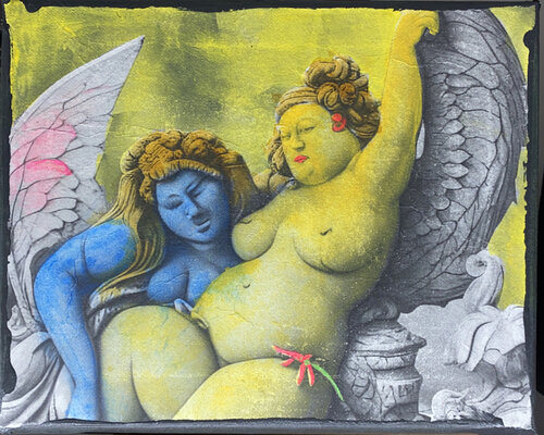 STUDY IN FORM 3 de Aleks Rosenberg, Pintura a la venta en Singulart