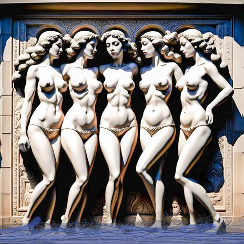 The Five Sirens by Aleks Rosenberg, Digital for Sale on Singulart
