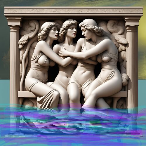 Holding On in the Times of the Rising Tide by Aleks Rosenberg, Digital for Sale on Singulart