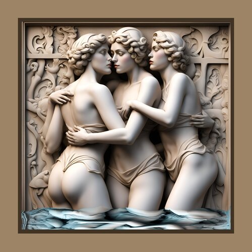 THE THREESOME von Aleks Rosenberg, Digital kaufen auf Singulart