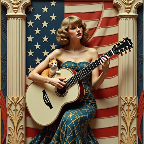 Cat Lady - Americana 2 van Aleks Rosenberg, Digitaal te koop op Singulart
