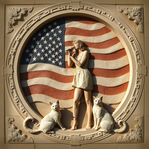 Childless Cat Lady - Americana 6 van Aleks Rosenberg, Digitaal te koop op Singulart