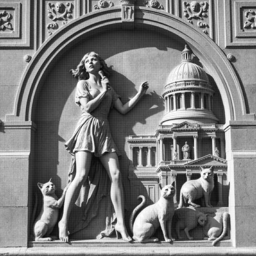 Cat Lady - Americana 29 van Aleks Rosenberg, Digitaal te koop op Singulart
