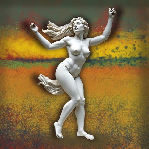 ALABASTER IN FARM COUNTRY - fire burning von Aleks Rosenberg, Digital kaufen auf Singulart