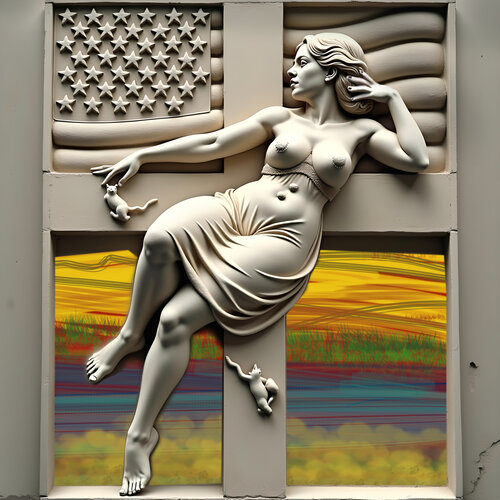 MICE, WOMAN, and the Americana Wonderland von Aleks Rosenberg, Digital kaufen auf Singulart