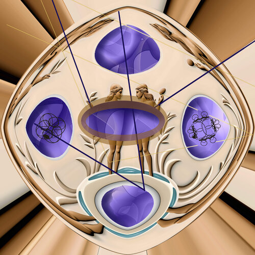 EVE AND LILITH - Much to Discuss di Aleks Rosenberg, Altri media in vendita su Singulart