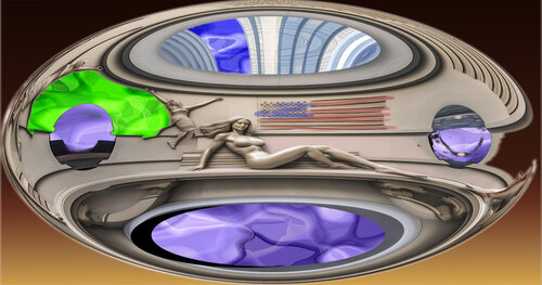 INDULGENCE PORTAL number 24- Mummification of Americana by Aleks Rosenberg, Other Media for Sale on Singulart