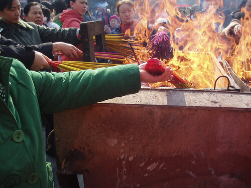 Beijing - New Year's Incense Burning by Aleks Rosenberg, Photography for Sale on Singulart