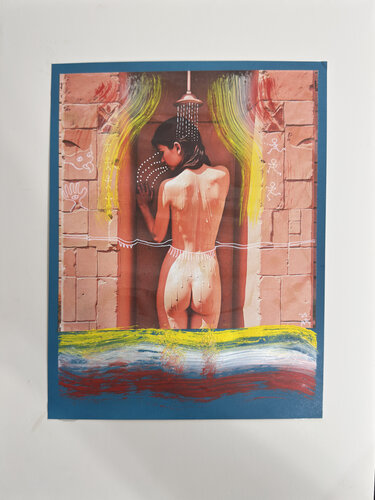 WASH AWAY THE SOCIAL MEDIA HIEROGLYPHICS- LET THE WATER RUN FREELY de Aleks Rosenberg, Otros medios a la venta en Singulart
