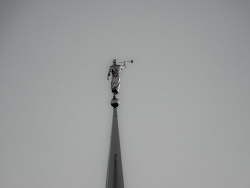 ABOVE THE HORIZON - MORMON TEMPLE - LA JOLLA, CA di Aleks Rosenberg, Fotografia in vendita su Singulart