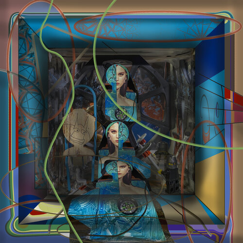e7 - CURATIONS OF THE UNQUIET MIND ---Once Upon A Time van Aleks Rosenberg, Digitaal te koop op Singulart