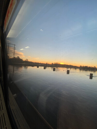 Sunrise Over Georgia from Amtrak by Aleks Rosenberg, Photography for Sale on Singulart
