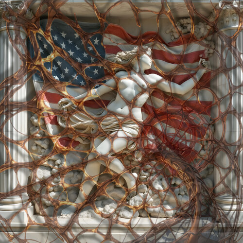 Stars and Stripes - All Tangled Up von Aleks Rosenberg, Digital kaufen auf Singulart