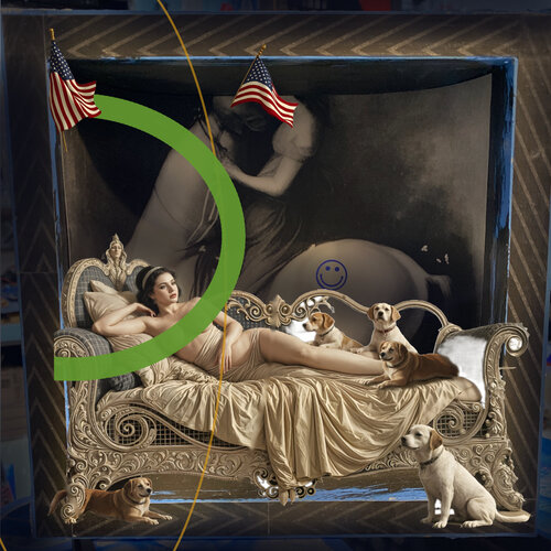 Stars and Stripes - Censored van Aleks Rosenberg, Digitaal te koop op Singulart