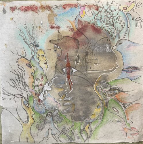 In The Mind Of A Doodler de Aleks Rosenberg, Dibujo a la venta en Singulart