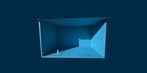 Boxed In 40 - IMG_8743 Inner Space par Aleks Rosenberg, Photographie en vente sur Singulart