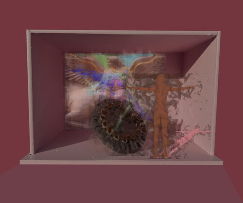 IMG_8954-Pink Box - Contained Algorithmic No 3 di Aleks Rosenberg, Fotografia in vendita su Singulart