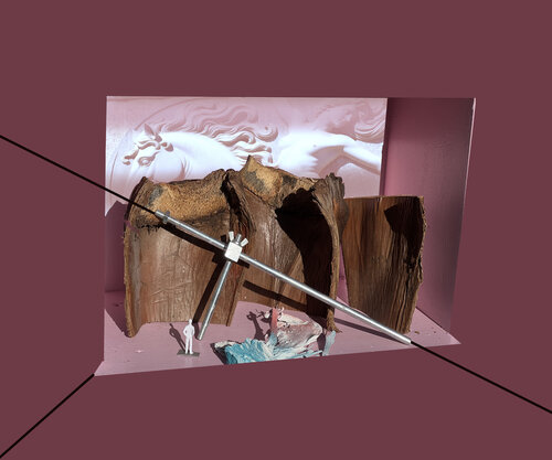 IMG_9027- Pink Box- Cinema Tension Pull de Aleks Rosenberg, Fotografía a la venta en Singulart