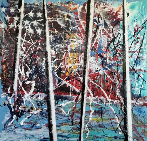 IMG_9839-Lake View - Road Not Traveled by Aleks Rosenberg, Painting for Sale on Singulart