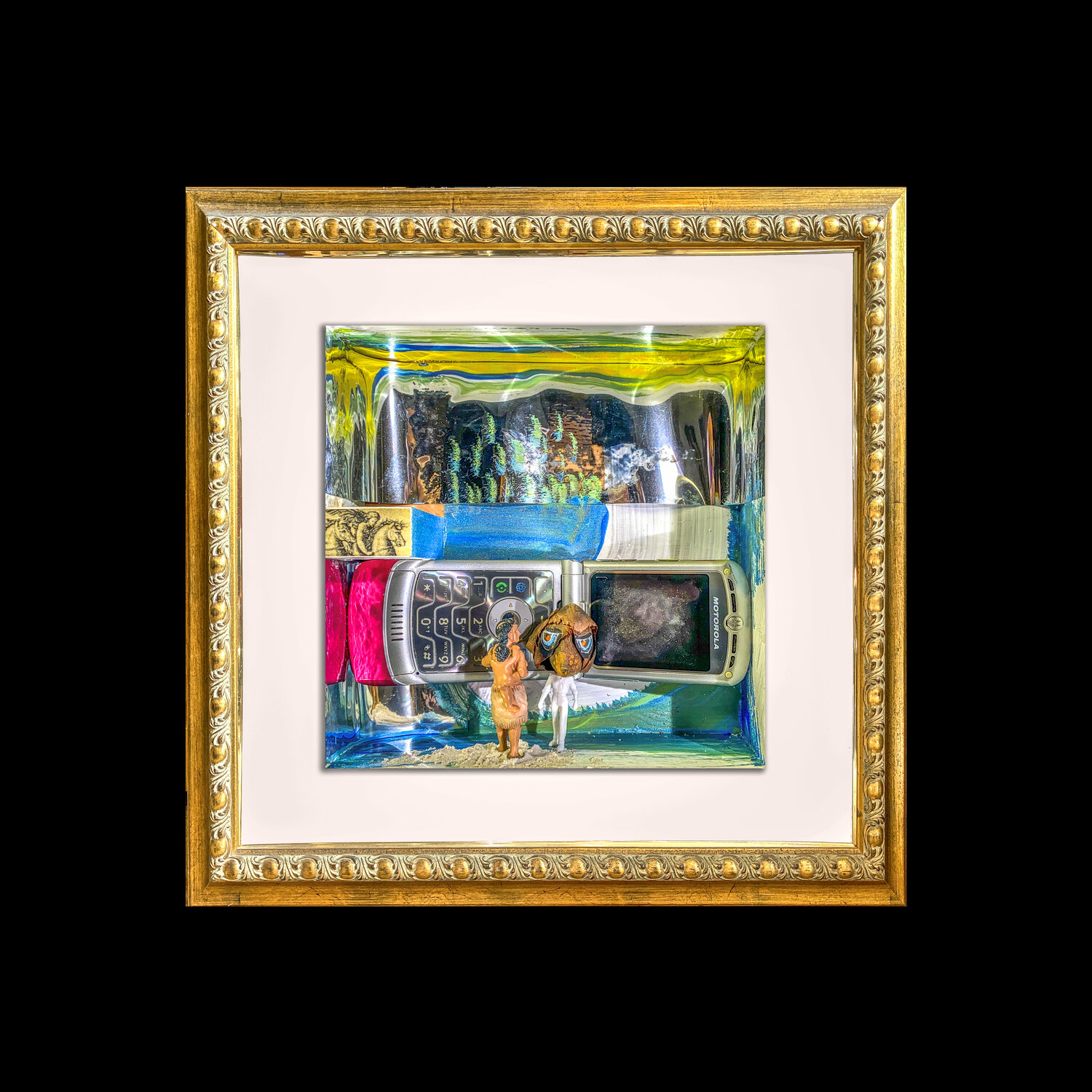 c6 - 7/10  photorama in gold frame on black Aleks Rosenberg