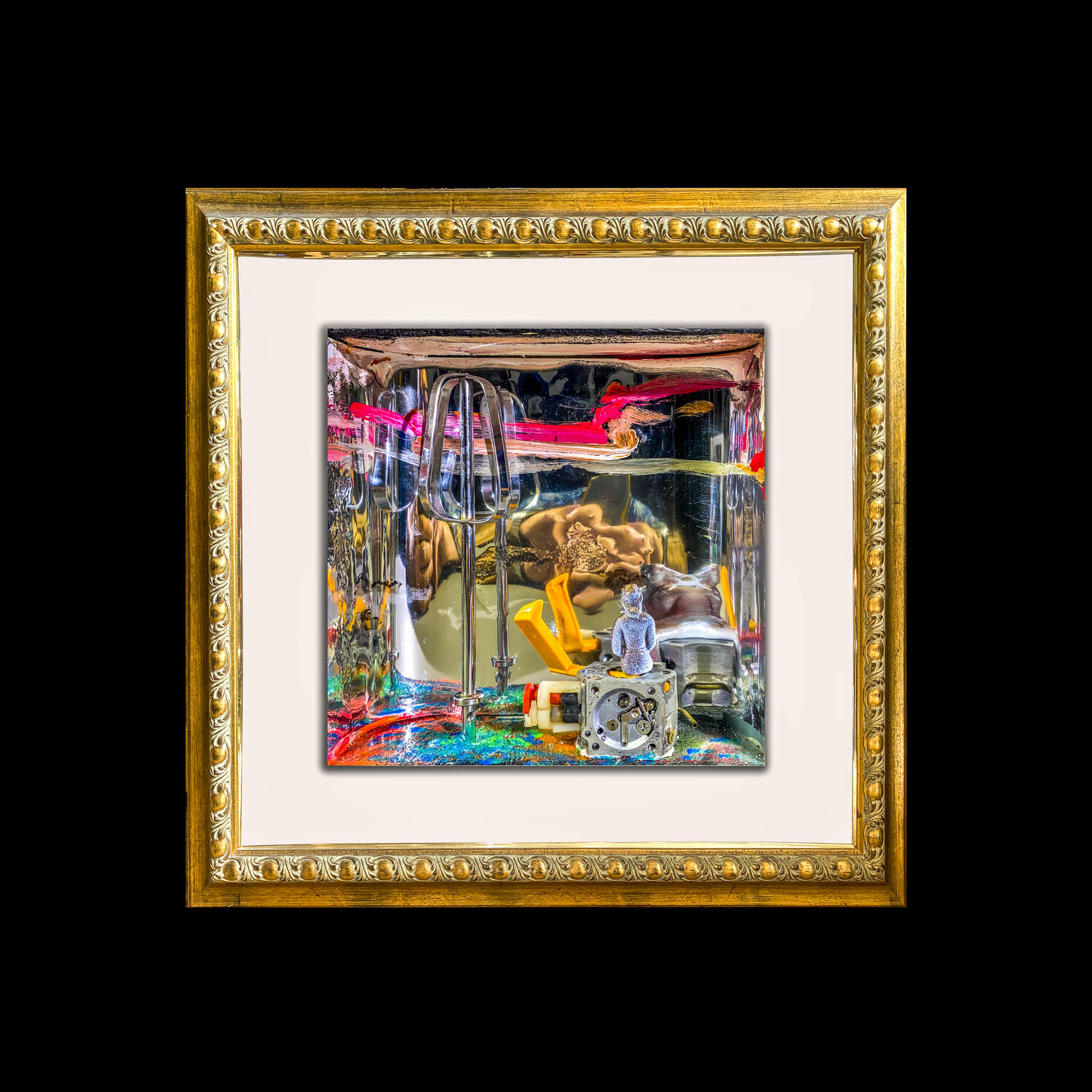 d6 - 7/10  photorama in gold frame on black Aleks Rosenberg