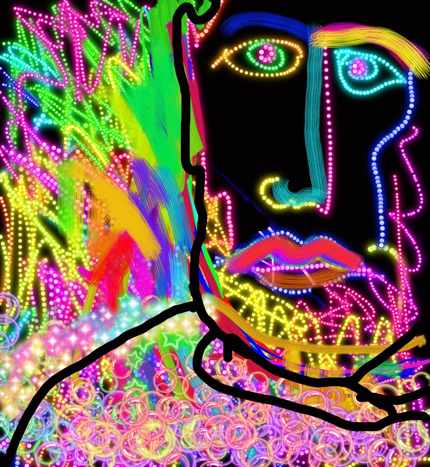 251 - 251 - A MAN WITH A GREEN EYE Aleks Rosenberg