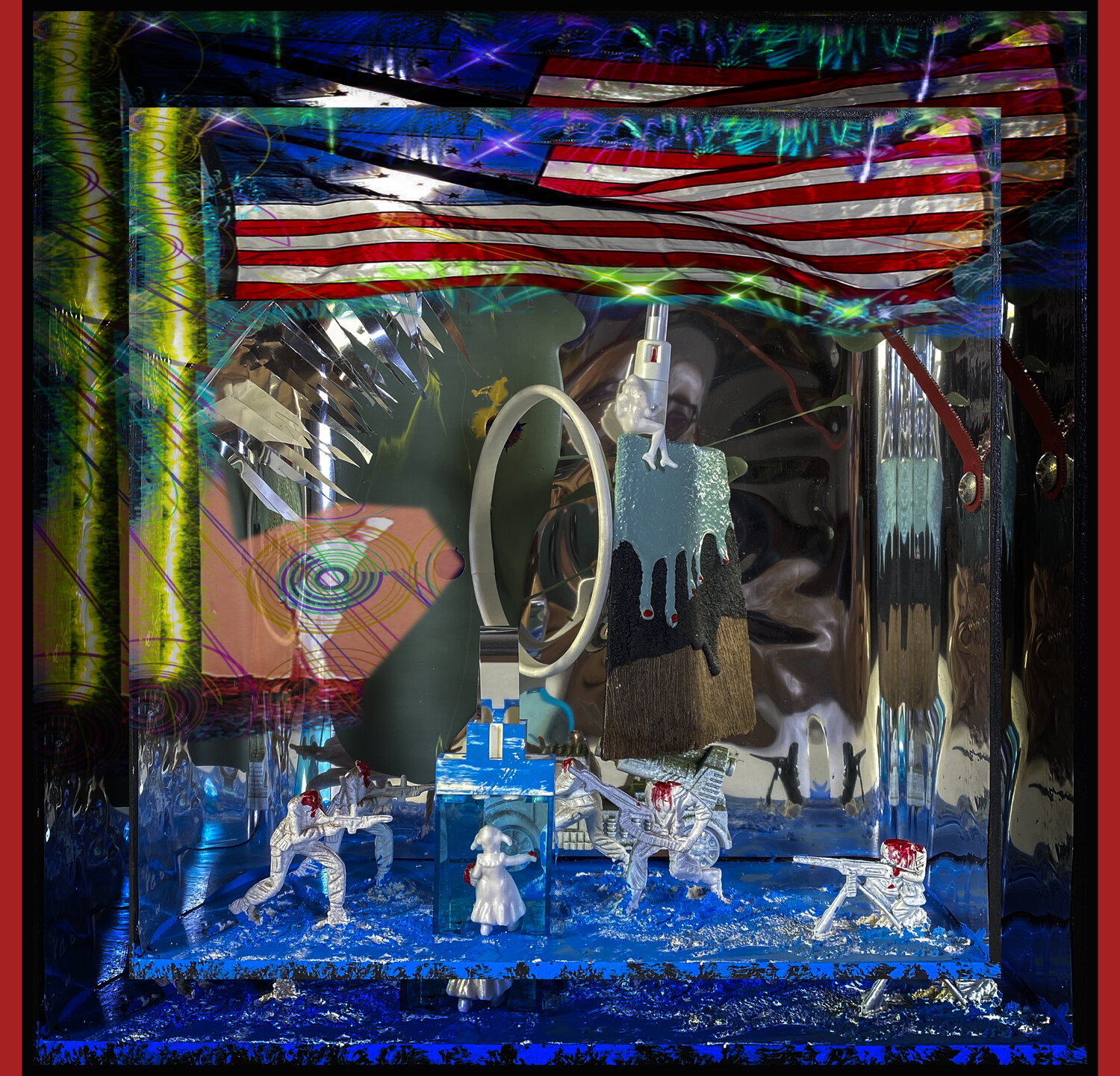 18- As Water Rises - It's Complicated (40x40) Aleks Rosenberg
