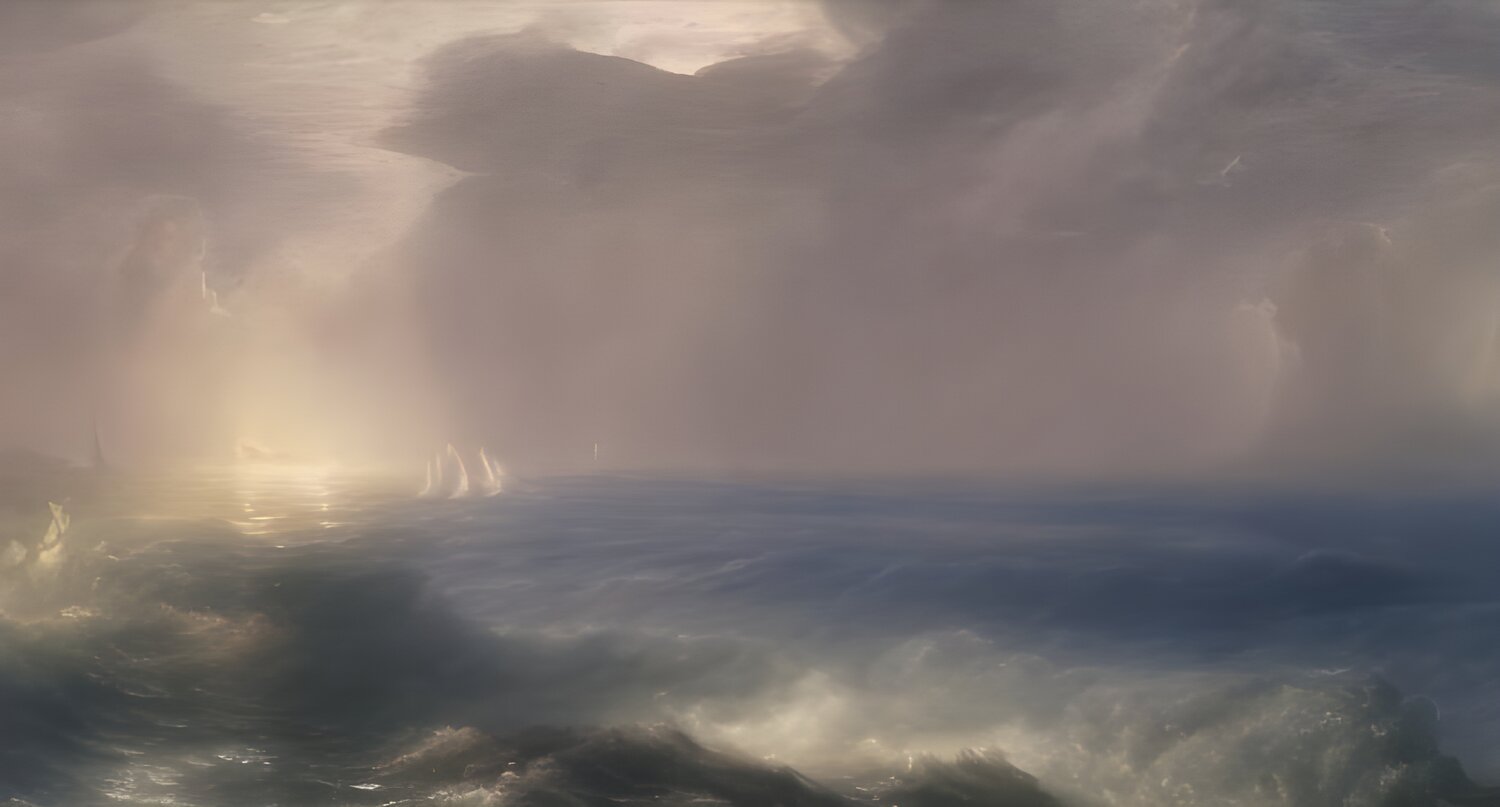 SAILING ON  AN ANGRY SEA Aleks Rosenberg