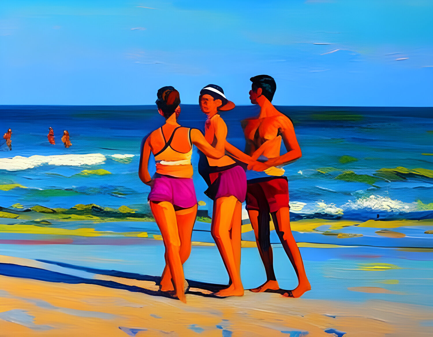 THE IMMIGRANTS ARE COMING ASHORE Aleks Rosenberg
