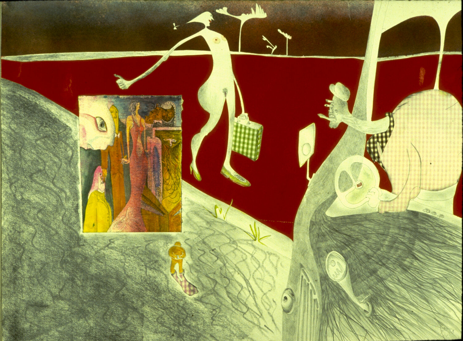 THE PICKUP - Politics of Sexual Encounters Aleks Rosenberg Werk auf Papier zu verkaufen